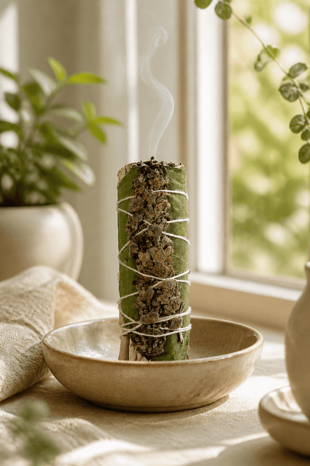 Sahumerio Artesanal — Limpieza Energética con Salvia, Eucalipto, Lavanda y Hierbas Naturales