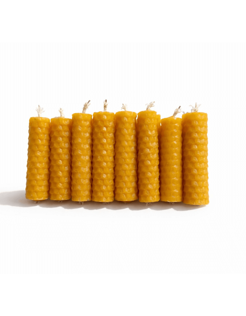 Vela de Cera de Abeja Pura — Sin Parafina, Aroma Natural a Miel